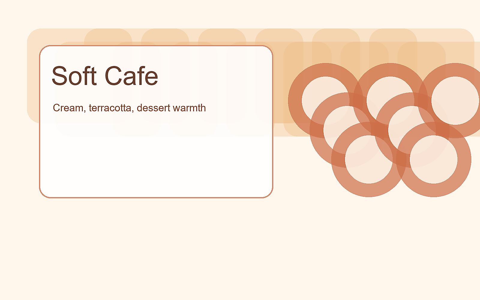 Brand A warm cafe visual