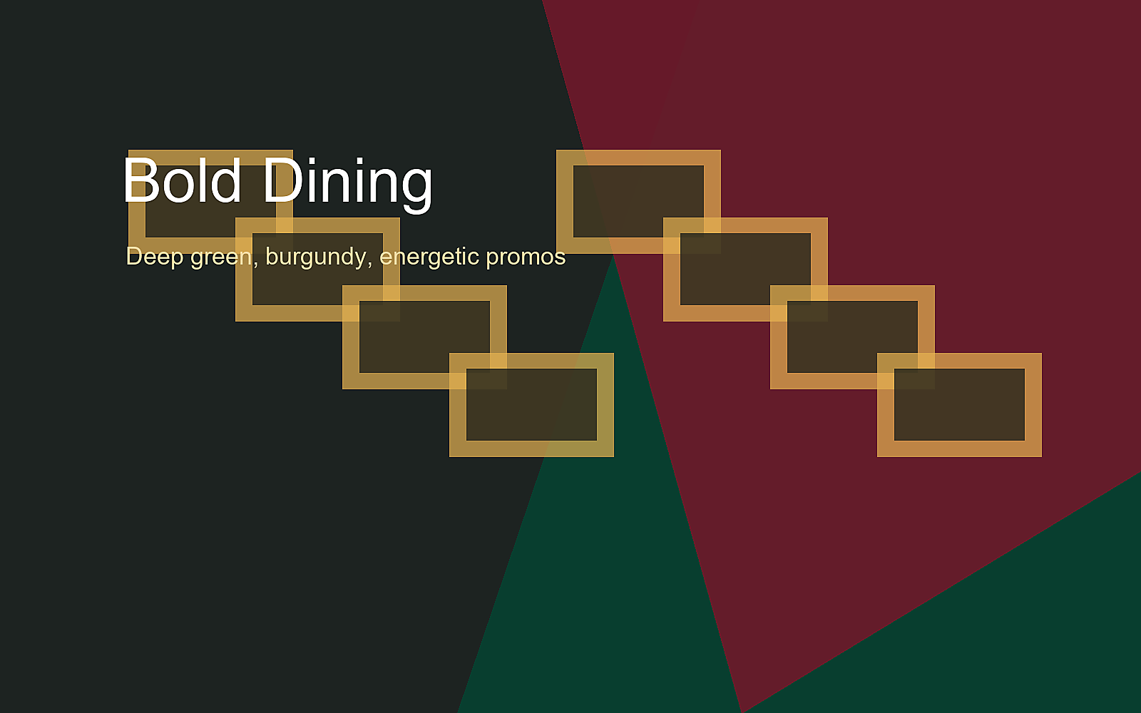 Brand B bold dining visual